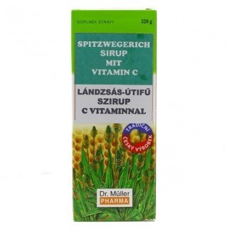 Dr.Müller Lándzsás Útifű szirup mézzel és C vitaminnal 320g