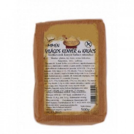 Mimen világos kenyér-kalács lisztkeverék 500g Mimen világos kenyér-kalács lisztkeverék 500g