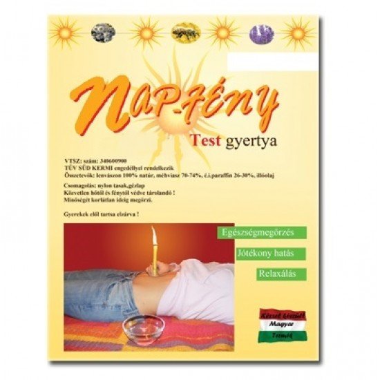 Nap-Fény testgyertya kamilla 10db