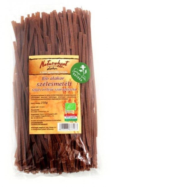 Naturwheat bio alakor szélesmetélt teljes kiörlésű 250g 