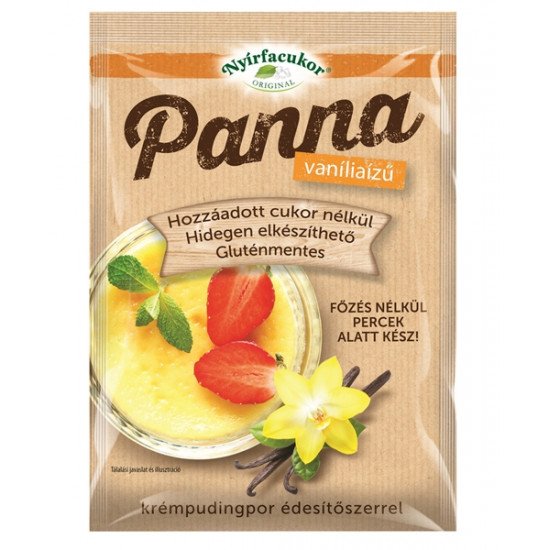 Nyírfacukor panna vaníliás 50g