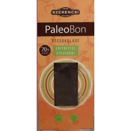 Szerencsi Paleobon eritrites étcsokoládé 100g