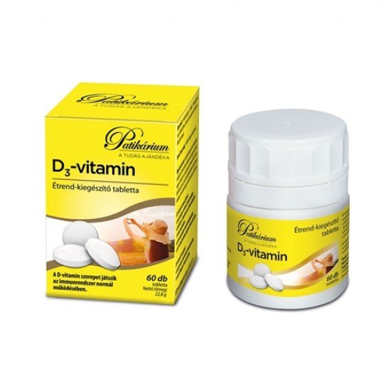 Patikárium d3-vitamin tabletta 60db