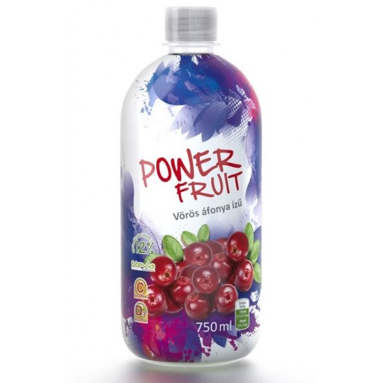 Powerfruit vörösáfonya ízű ital 750ml