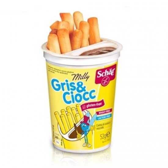 Schar gluténmentes gris&ciocc grissini mogyorókrémmel 52g