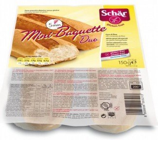 Schar gluténmentes mini bagett elősütött 2x75g 150g