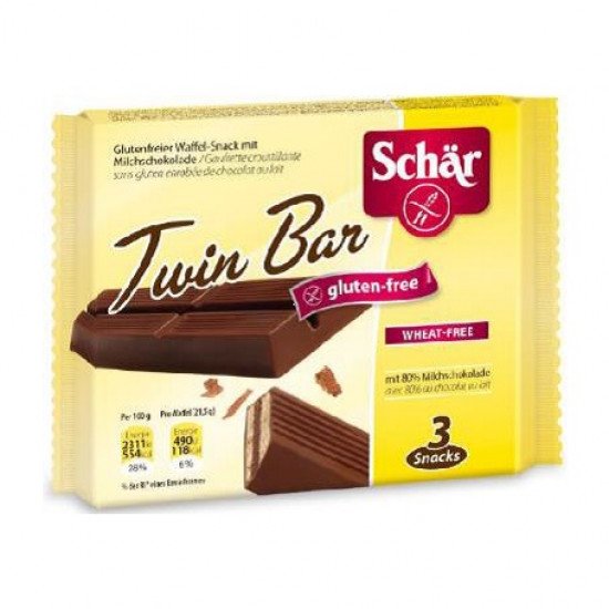 Schar gluténmentes twin bar 65g