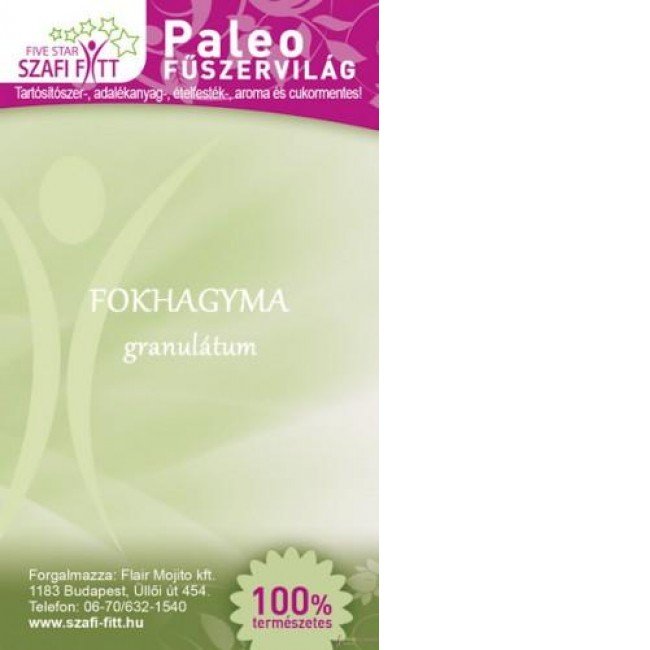 Szafi Reform fűszer fokhagyma granulátum 50g