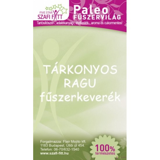 Szafi Reform fűszer tárkonyos ragu 30g Szafi Reform fűszer tárkonyos ragu 30g