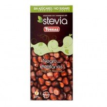 Torras stevia 03. étcsokoládé mogyorós 125g
