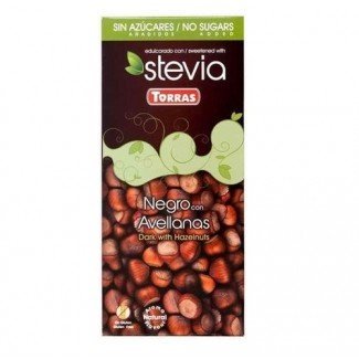 Torras stevia 03. étcsokoládé mogyorós 125g