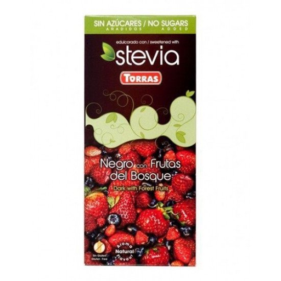 Torras stevia 04. étcsokoládé erdei gyümölcs 125g