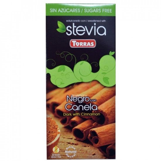 Torras stevia 05. étcsokoládé fahéjas 125g