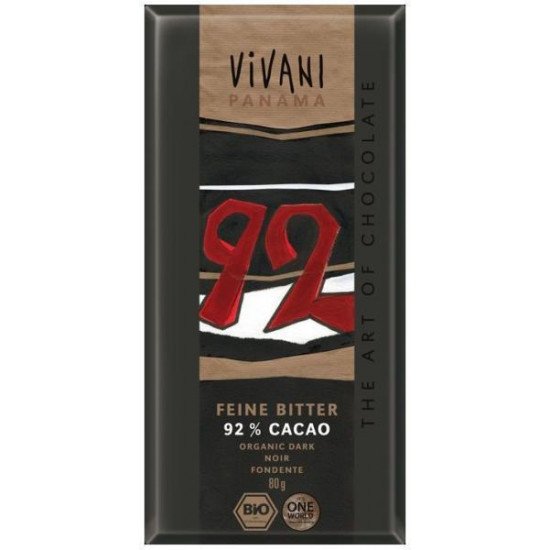 Vivani bio étcsokoládé 92 % 80g