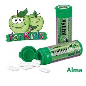 Xylitol rágógumi kids alma 30db