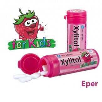 Xylitol rágógumi kids eper 30db