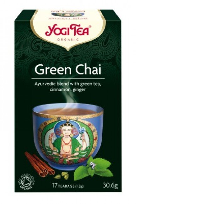 Yogi bio tea zöld chai 17x1,8g 31g
