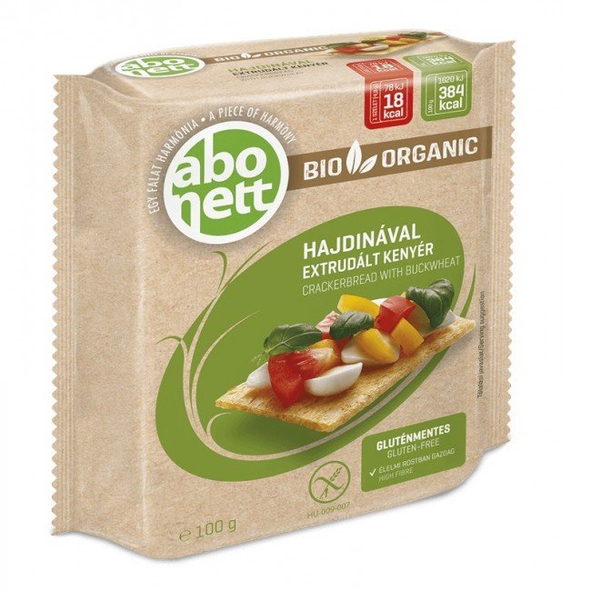 Abonett extrudált gluténmentes bio kenyér hajdinával 100g