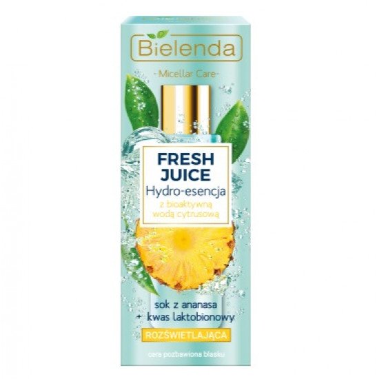 Bielenda FRESH JUICE Hydro-esszencia ragyogás fokozó - ananász + citrus víz 110ml Bielenda FRESH JUICE Hydro-esszencia ragyogás fokozó - ananász + citrus víz 110ml
