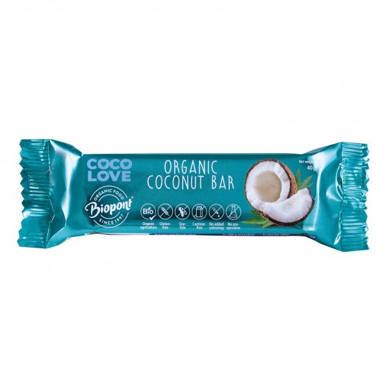 Biopont bio coco love kókusz szelet gluténmentes laktózmentes 40g