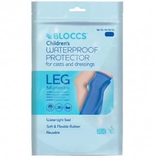 Bloccs Vízálló gipszvédő - XL -Gyerekeknek teljes lábra (10-14 év) 1db Bloccs Vízálló gipszvédő - XL -Gyerekeknek teljes lábra (10-14 év) 1db