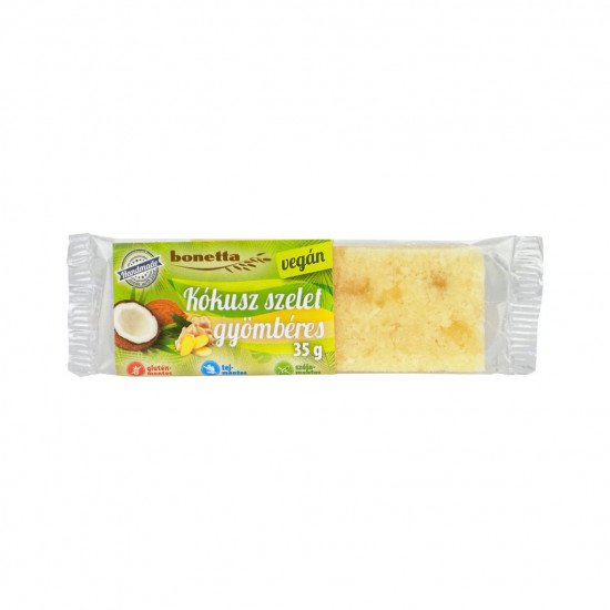 Bonetta kókusz szelet gyömbér vegán 35g Bonetta kókusz szelet gyömbér vegán 35g