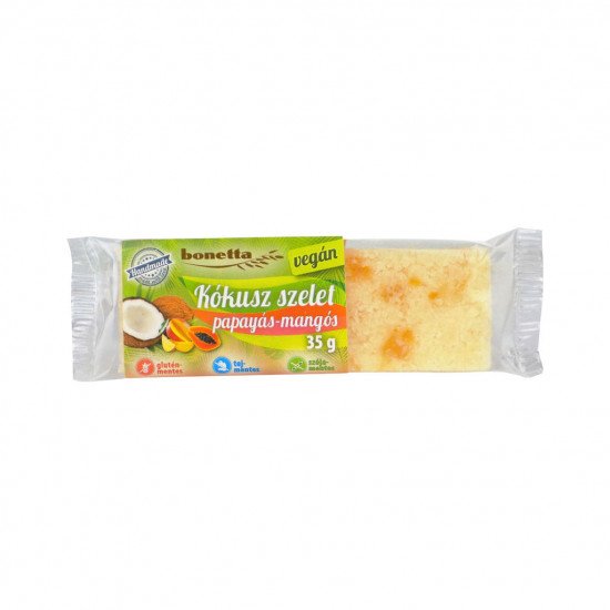 Bonetta kókusz szelet papaya-mangó vegán 35g