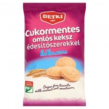 Detki cukormentes omlós keksz kókuszos 180g