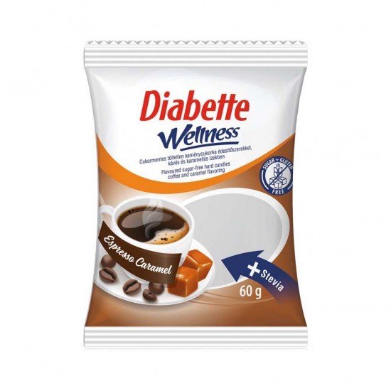 Diabette cukorka espresso-caramel gluténmentes 60g