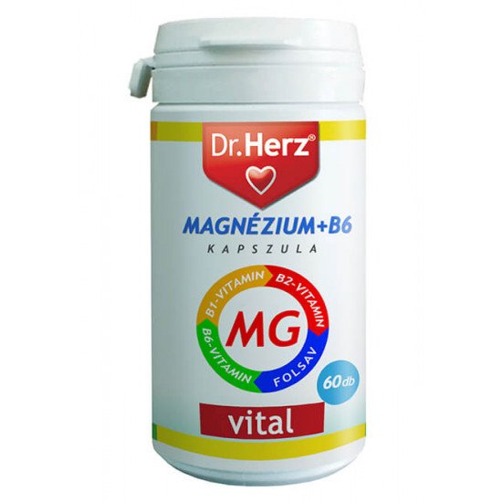 Dr.herz magnézium+b6 kapszula 60db Dr.herz magnézium+b6 kapszula 60db