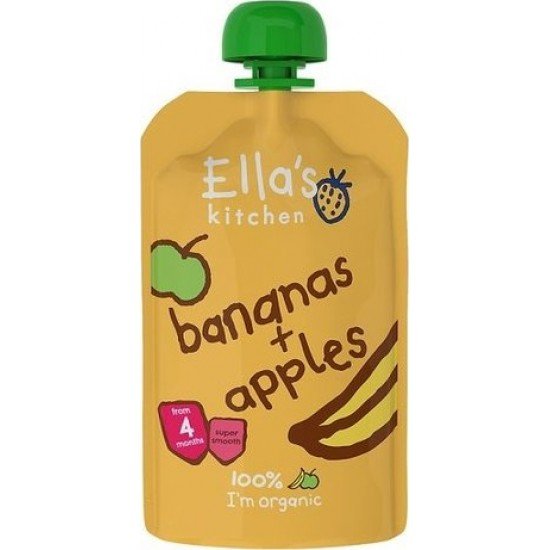 Ellas kitchen apples bananas - alma banán bio bébiétel 120g