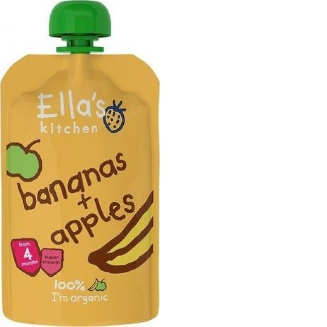 Ellas kitchen apples bananas - alma banán bio bébiétel 120g
