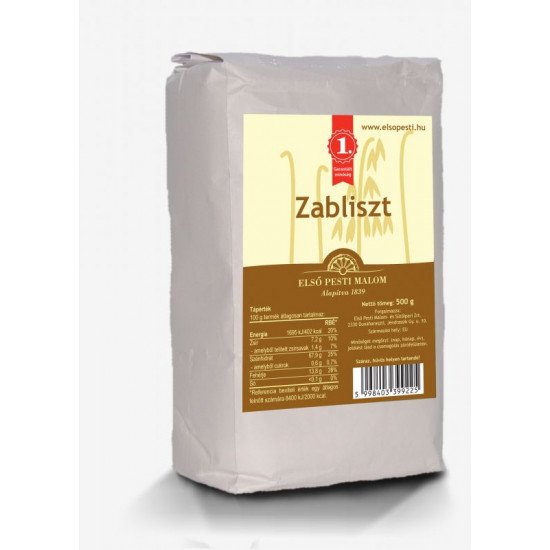 Első pesti malom zabliszt 500g Első pesti malom zabliszt 500g