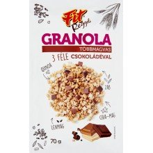 Fit reggeli granola 3 féle csokival 70g