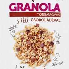 Fit reggeli granola 3 féle csokival 70g