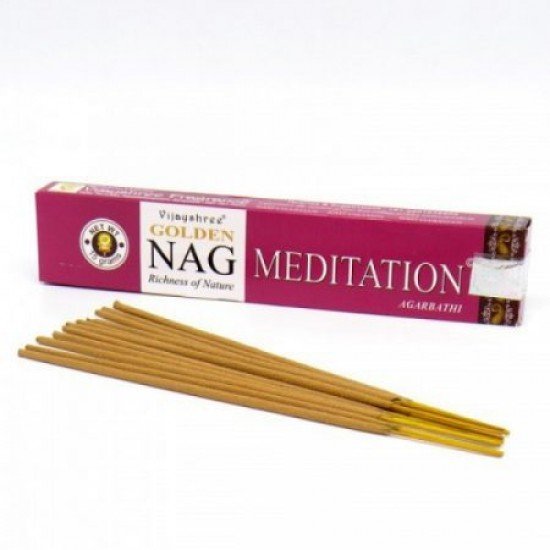 Füstölő masala golden nag meditation 15db