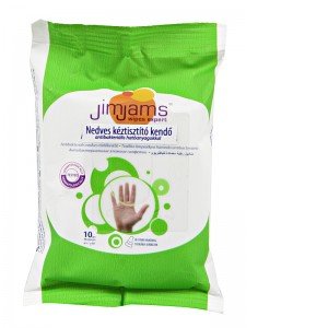 Jimjams nedves kéztisztító kendő antibakteriális hatóanyagokkal 10db