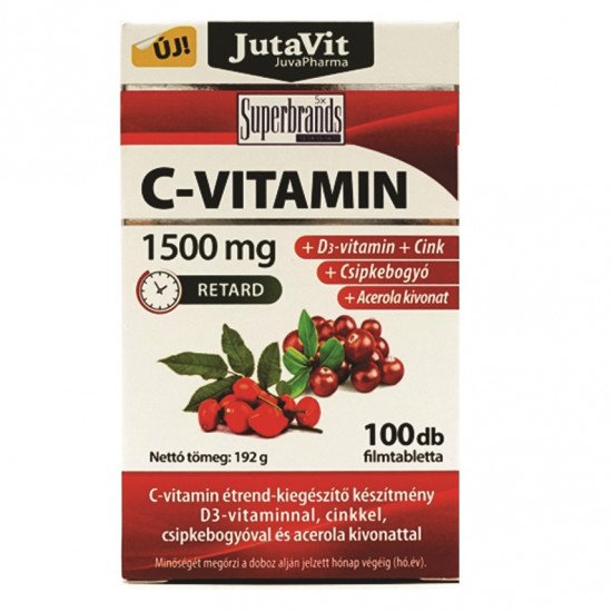 Jutavit c-vitamin 1500 mg tabletta 100db