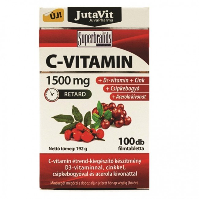 Jutavit c-vitamin 1500 mg tabletta 100db Jutavit c-vitamin 1500 mg tabletta 100db