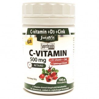 Jutavit c-vitamin+d3 500 mg tabletta 100db