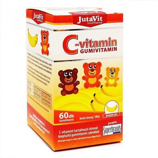 Jutavit c-vitamin gumivitamin banán ízű 60db