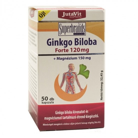 Jutavit ginkgo biloba 120mg + magnézium 150mg 50db