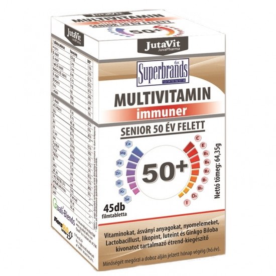 Jutavit multivitamin senior 50+ tabletta 45db