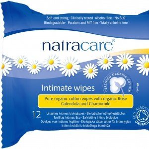 Natracare bio női intim törlőkendő 12db