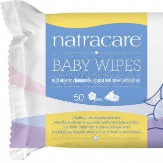 Natracare bio pamut baba törlőkendő 50db