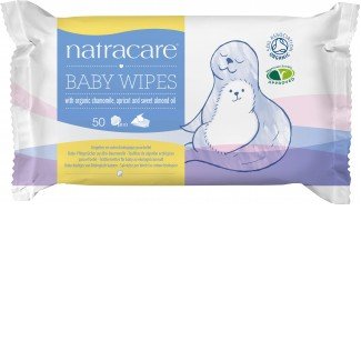 Natracare bio pamut baba törlőkendő 50db