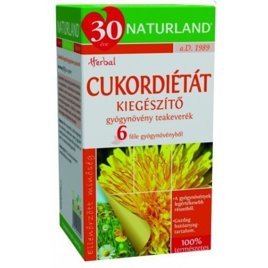Naturland cukordiétát kiegészítő tea 20filter
