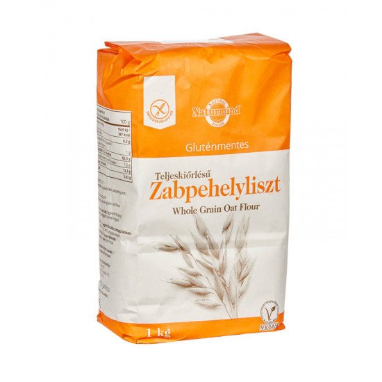 Naturmind teljeskiőrlésű zabpehelyliszt 1000g Naturmind teljeskiőrlésű zabpehelyliszt 1000g