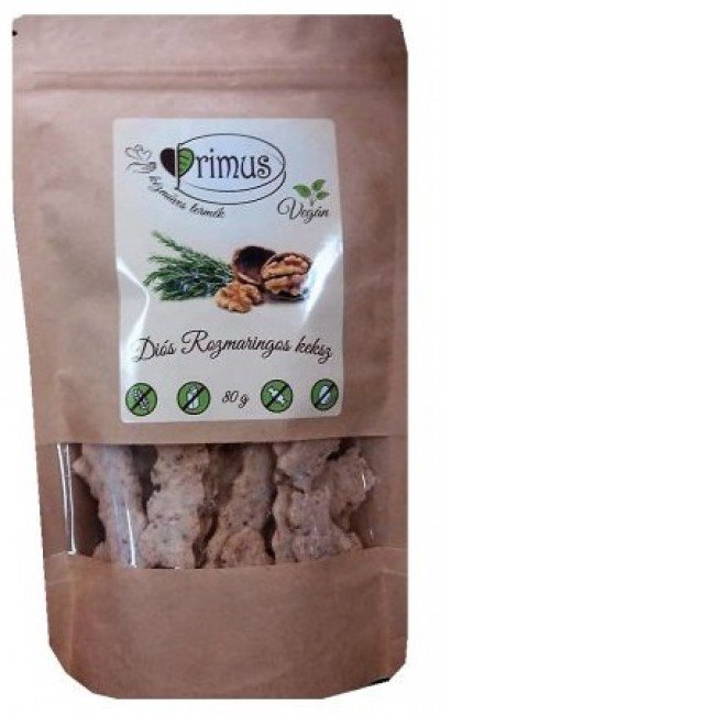 Primus gm keksz diós-rozmaringos 80g