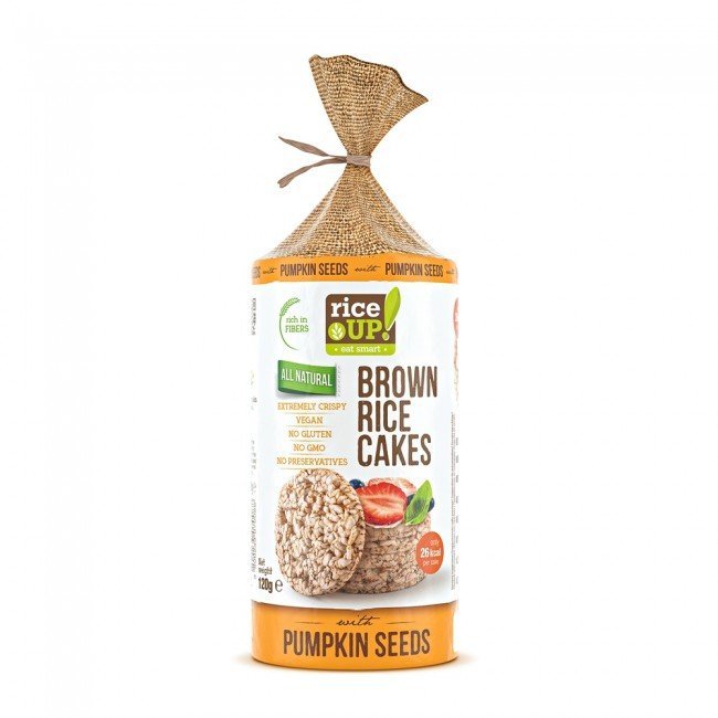 Rice up puffasztott rizs szelet tökmaggal 120g Rice up puffasztott rizs szelet tökmaggal 120g